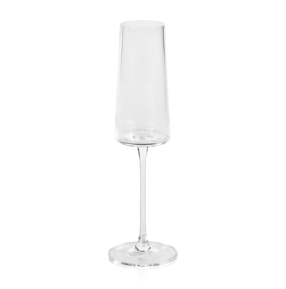 Aperitivo Triangular Iridescent Champaign Flute - Marcotte's Design