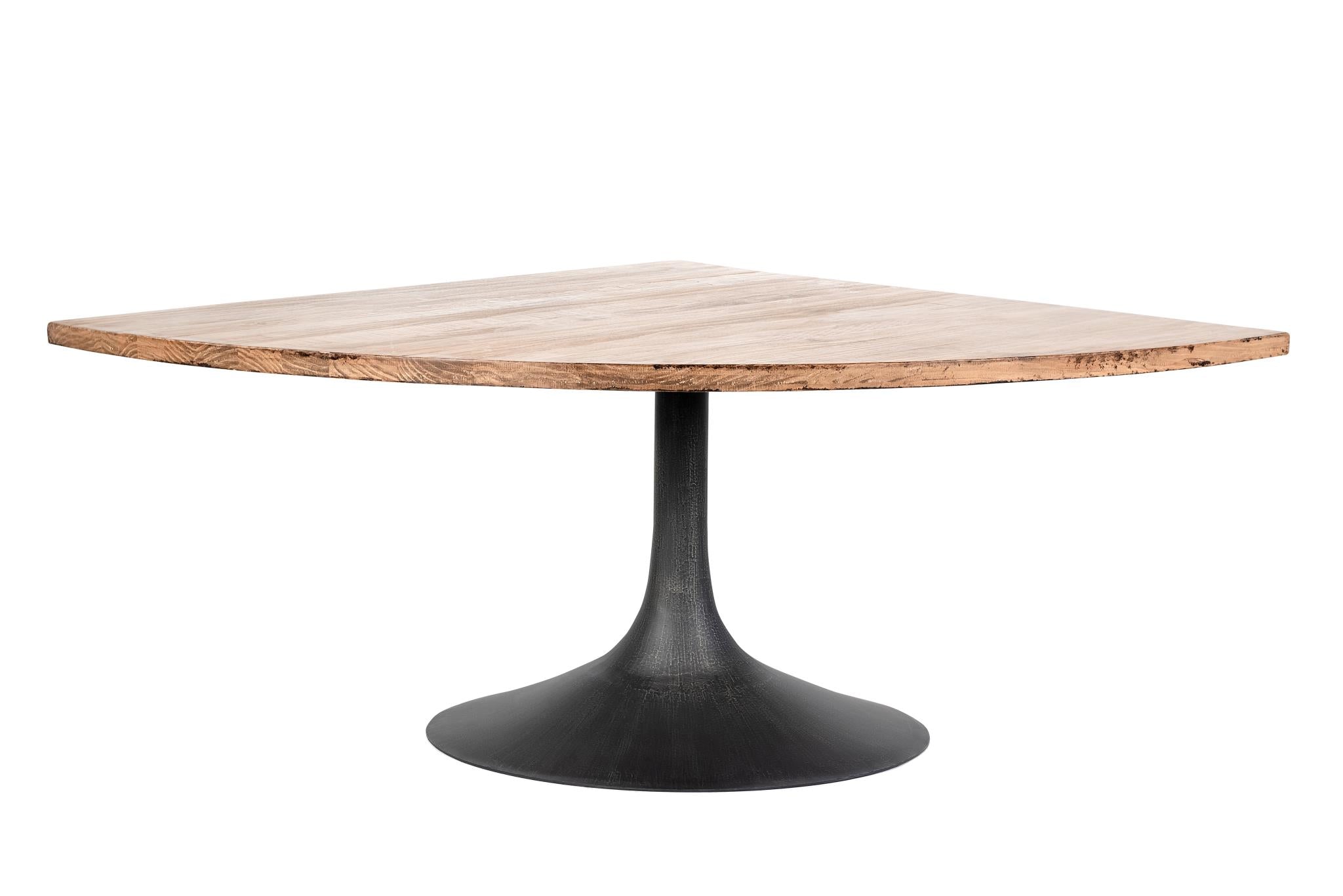 quarter circle dining table