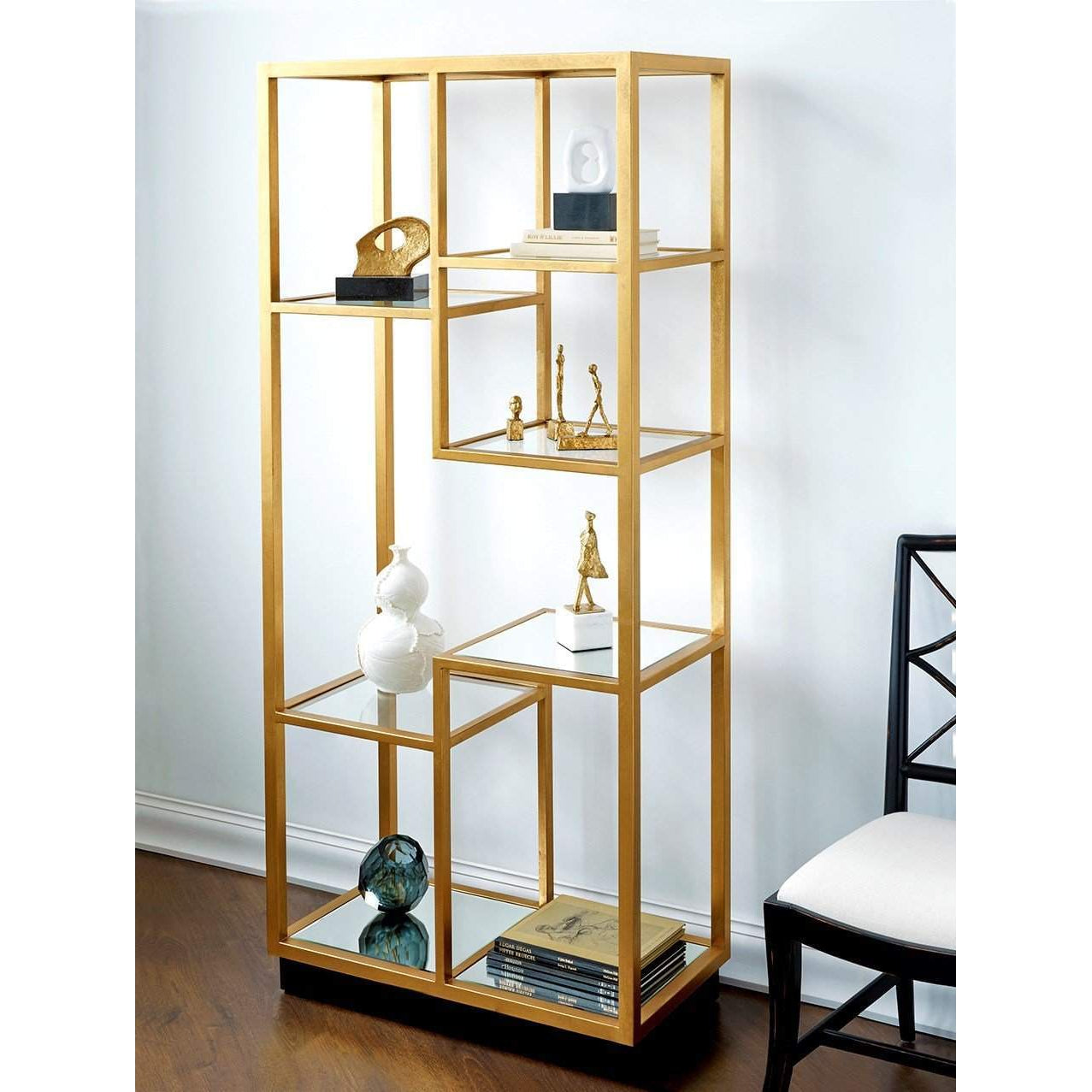 Bungalow 5 Haynes Etagere In Gold Blue Hand Home