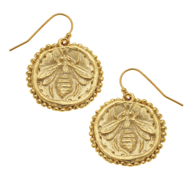 susan shaw bee earrings