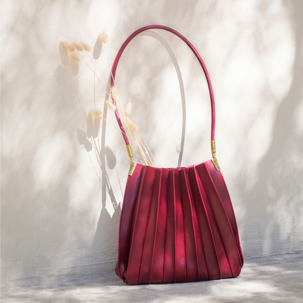 Carrie Wine Shoulder Bag