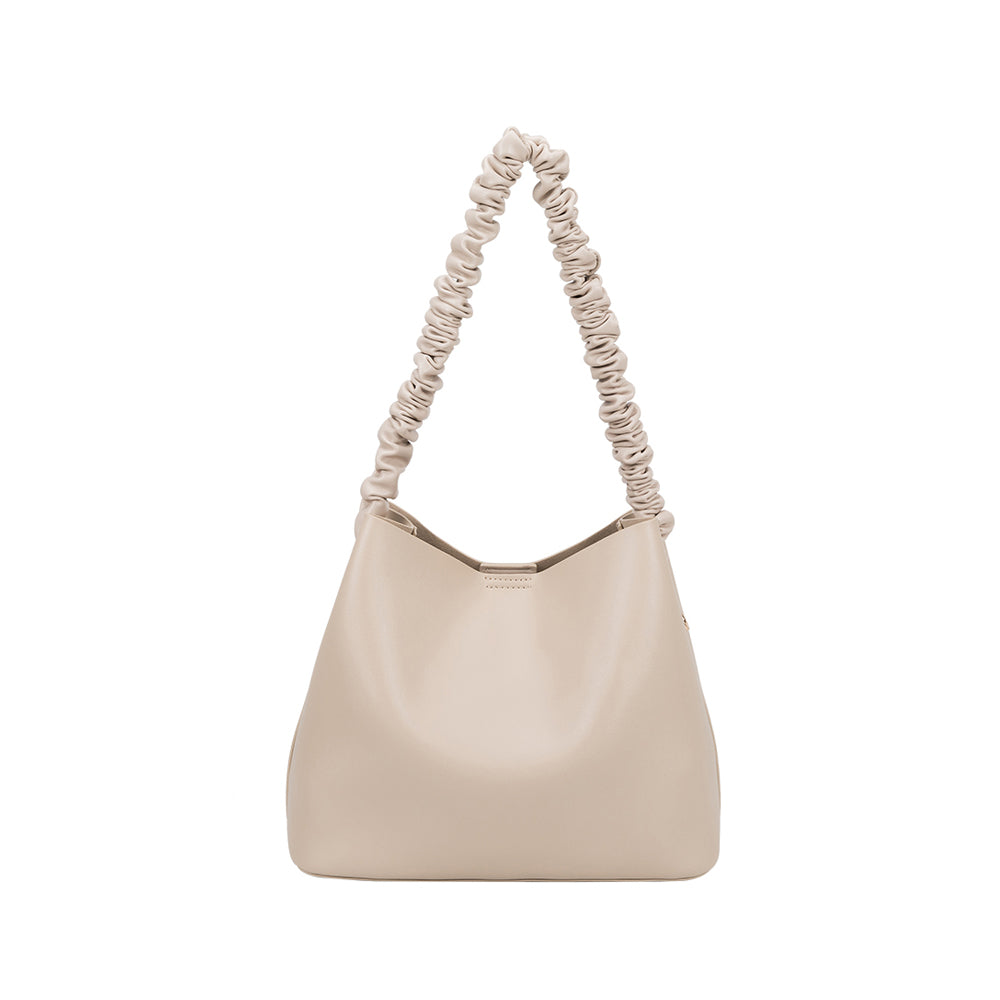 Charlotte Bone Medium Shoulder Bag