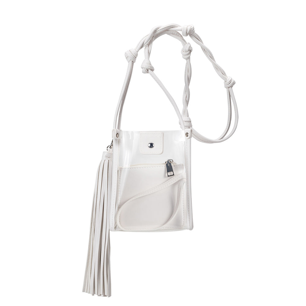 Kristy Clear White Crossbody - FINAL SALE