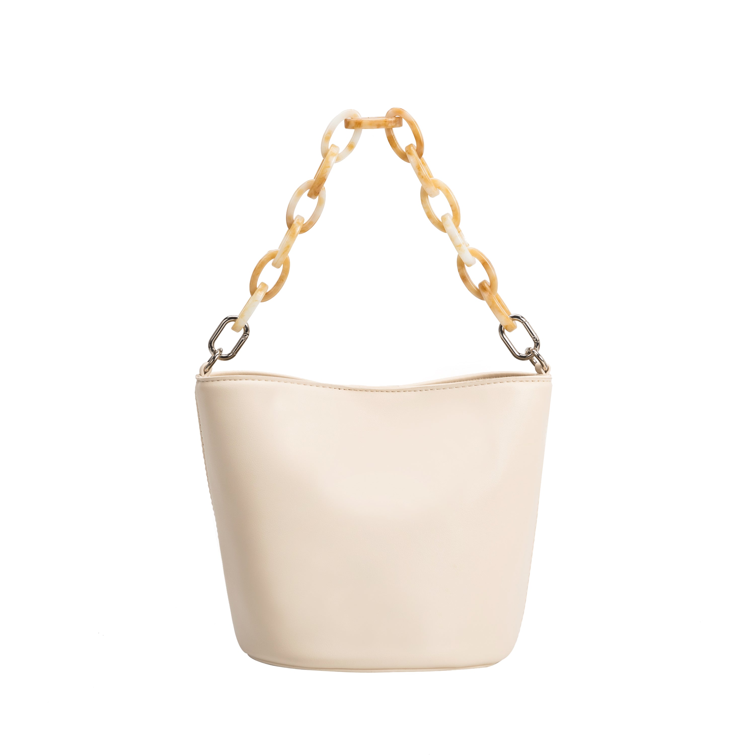 Ivory Lana Small Vegan Leather Crossbody Bag | Melie Bianco