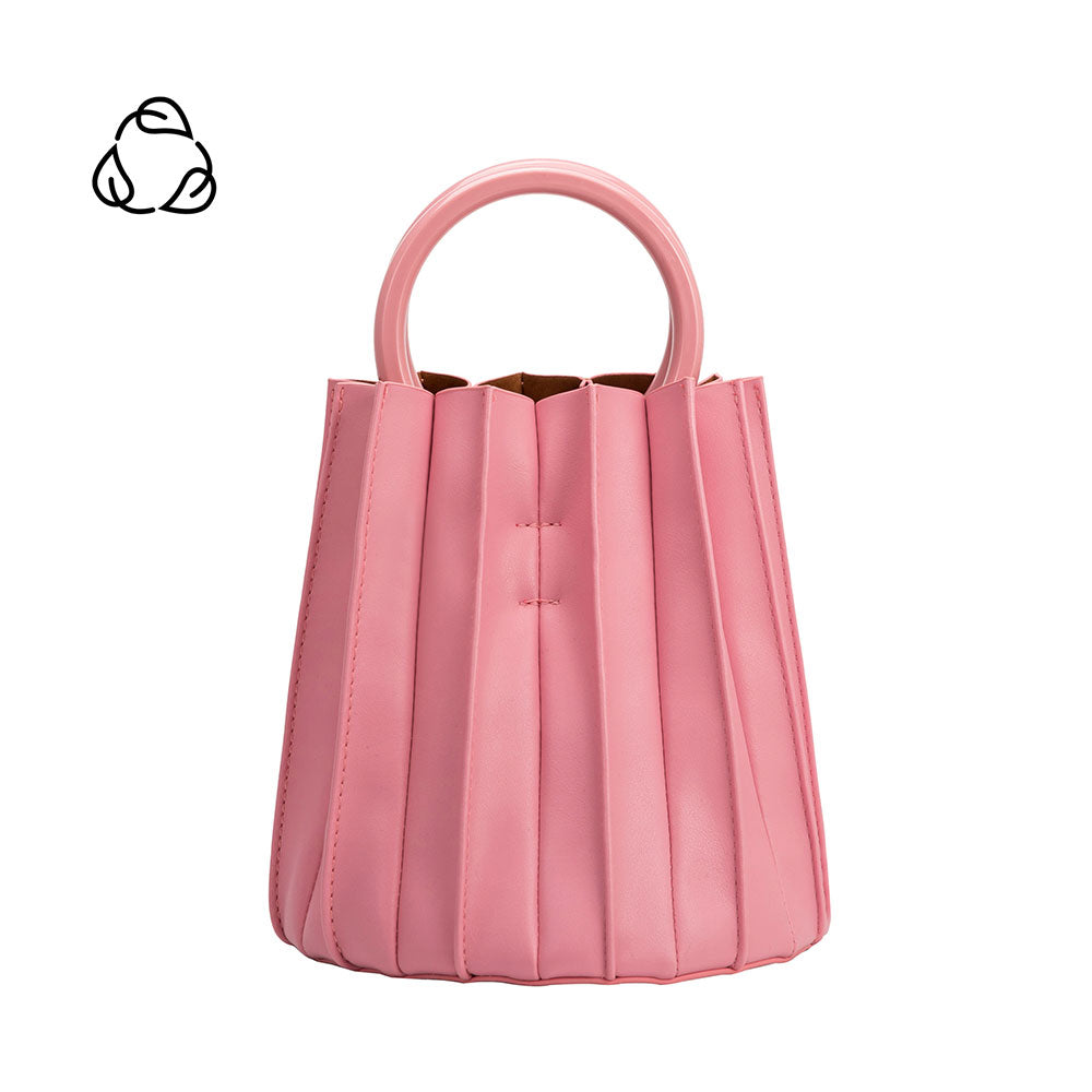 Small bucket bag Lily made of canvas & imitation leather for