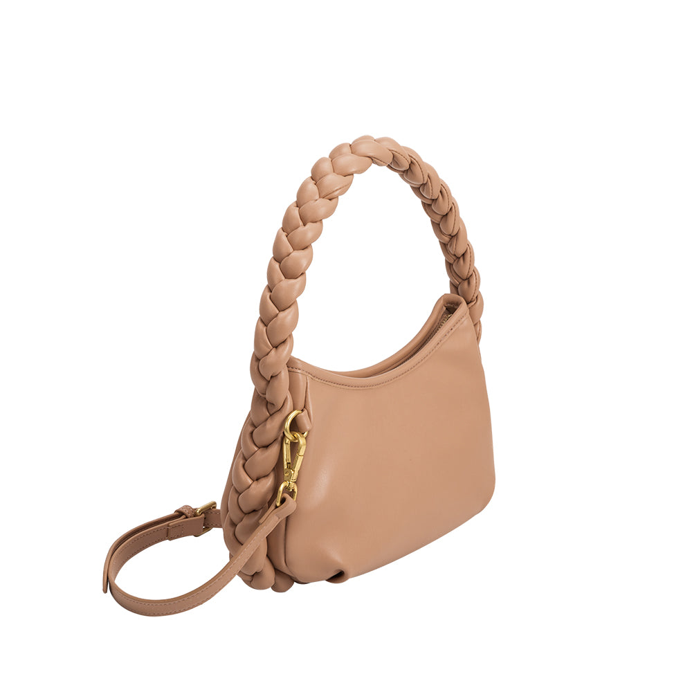 Hereu Espiga Braided Leather Shoulder Bag