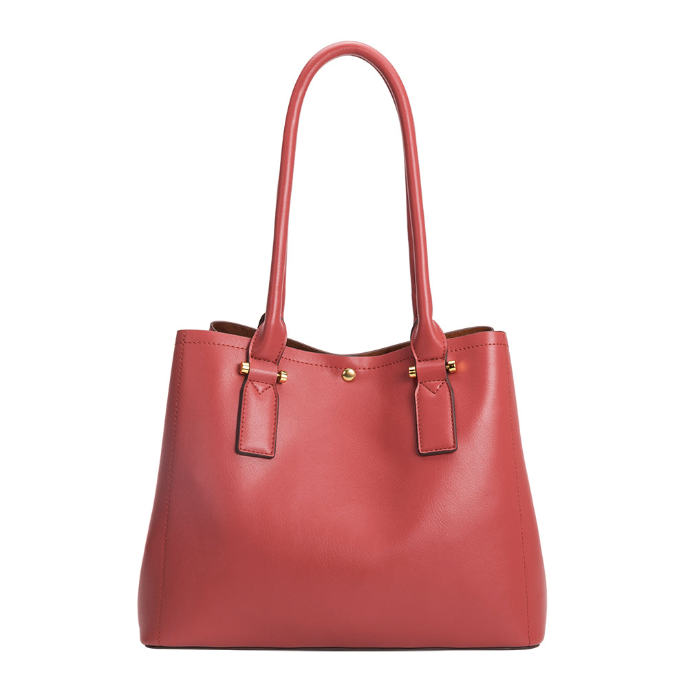 Isabelle Vegan Red Hand Bag/Tote