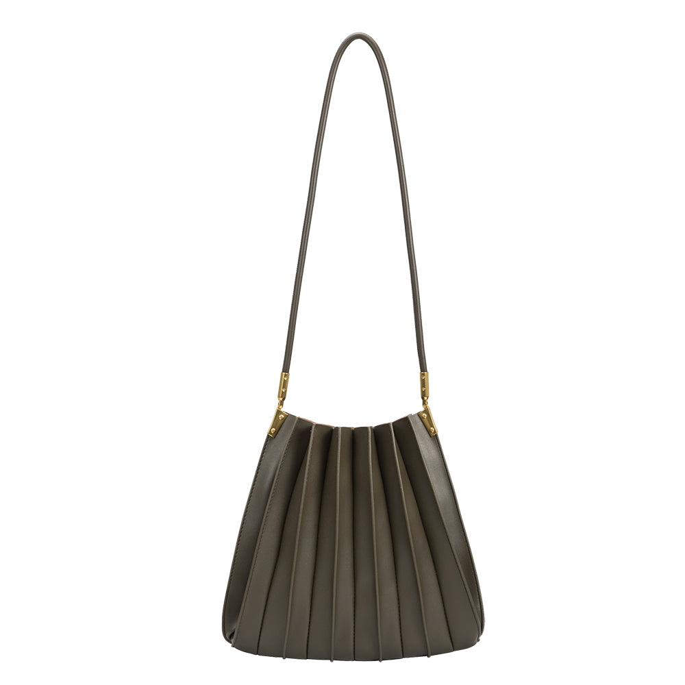 Carrie Olive Medium Shoulder Bag - Melie Bianco product image