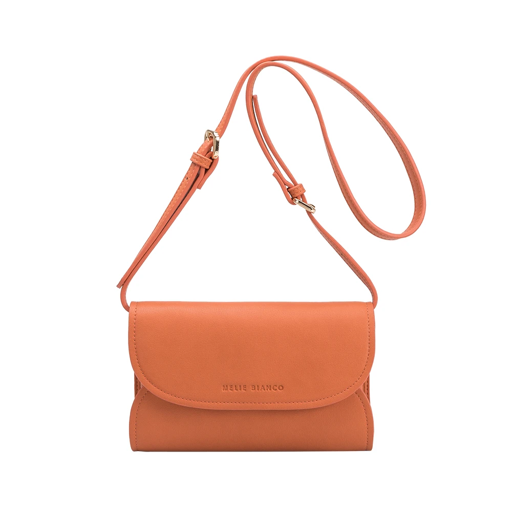 Peach Cleo Small Vegan Convertible Belt Bag | Melie Bianco