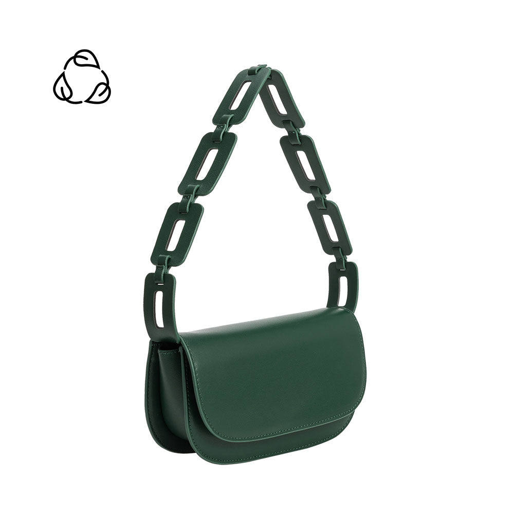Recycled Vegan Leather Crossbody Bag - Green Vegan Bags Natural