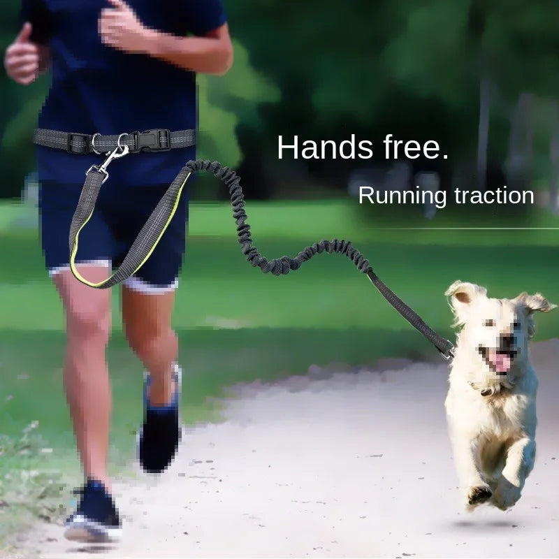 Handsfree hondenriem voor wandelen, hardlopen, joggen, verstelbare hondenriem, heupriem, borstband, trekkoord, hondenaccessoires - hoogwaardig product