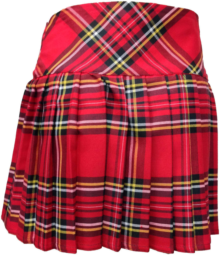 Ladies Royal Stewart Red Tartan Billie Kilt Mid Length Skirt Best In Scotland 
