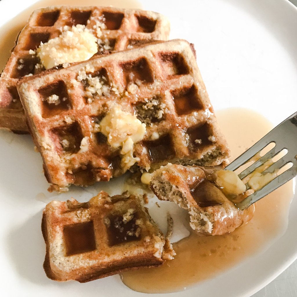 Pork Panko'd Cream Cheese Coconut Flour Waffles