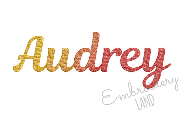 embroidery font