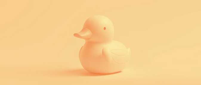 imagem de um patinho para dropshipping de produtos para bebés.