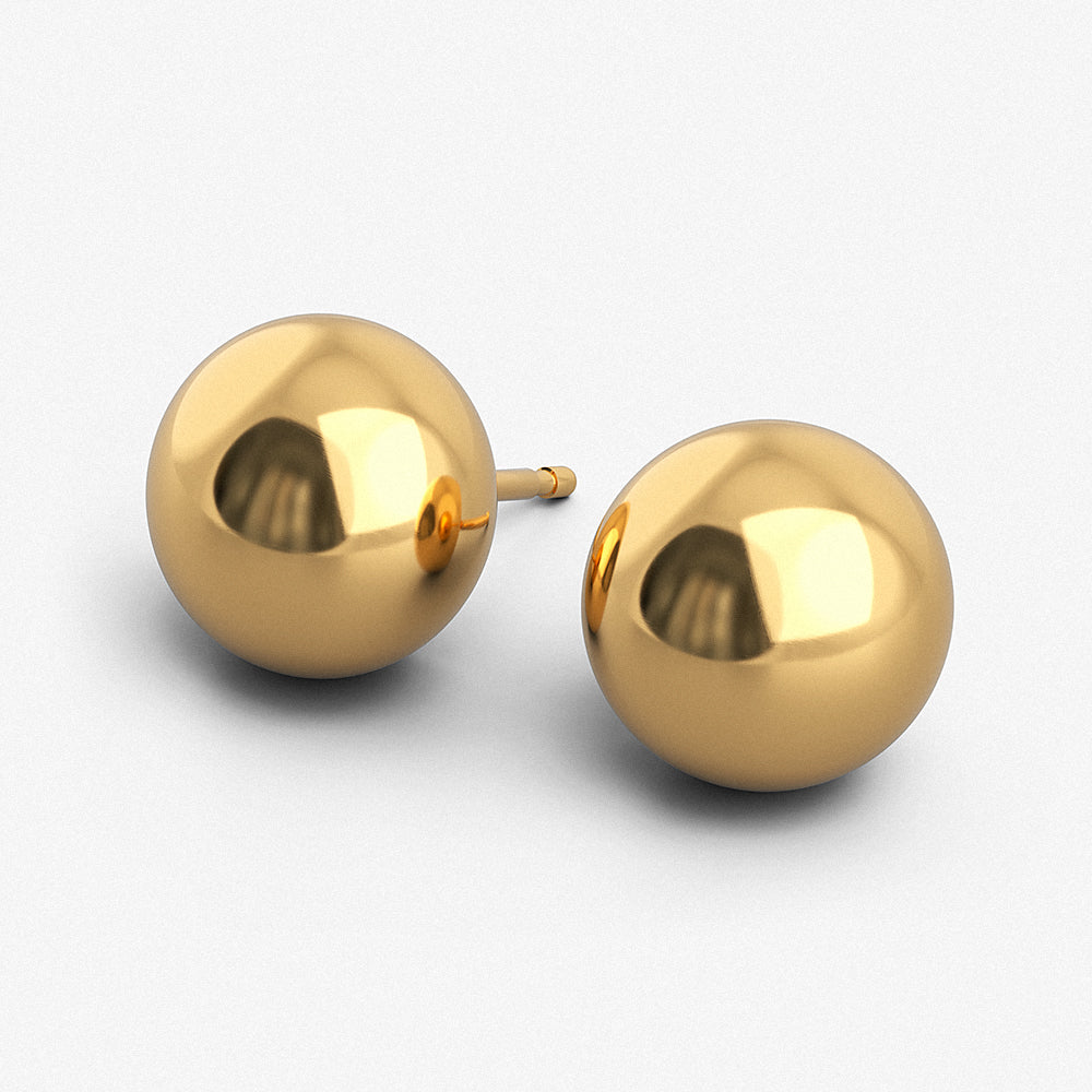 Update more than 77 10mm silver ball earrings