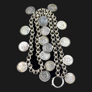 Antique Double Albert Pocket Watch Chain Necklace 17 in. – Boylerpf