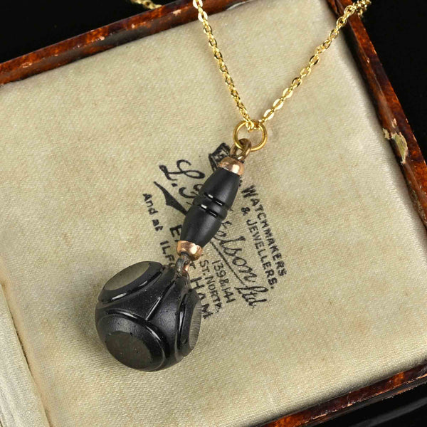 Victorian French Jet Pendant Necklace – Boylerpf