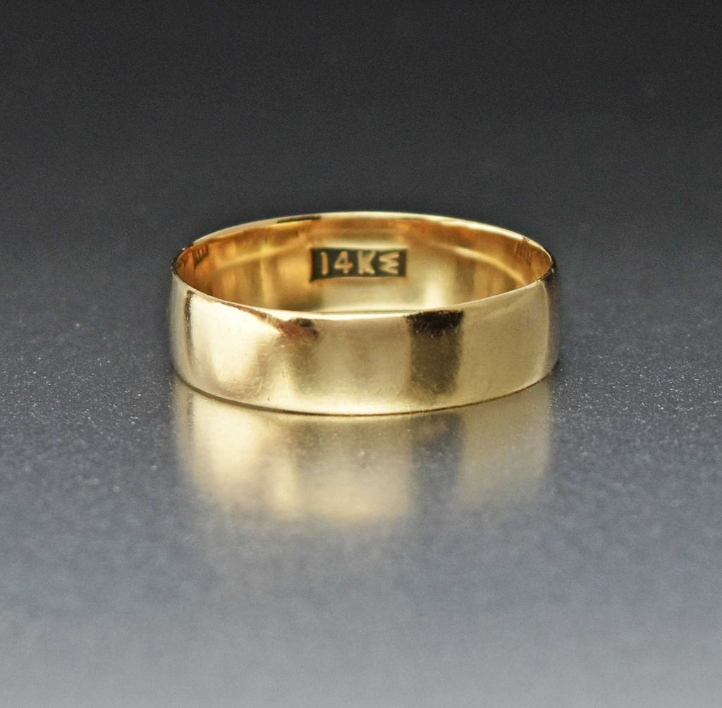 Vintage 14K Gold Wedding Band Ring 1920s Boylerpf