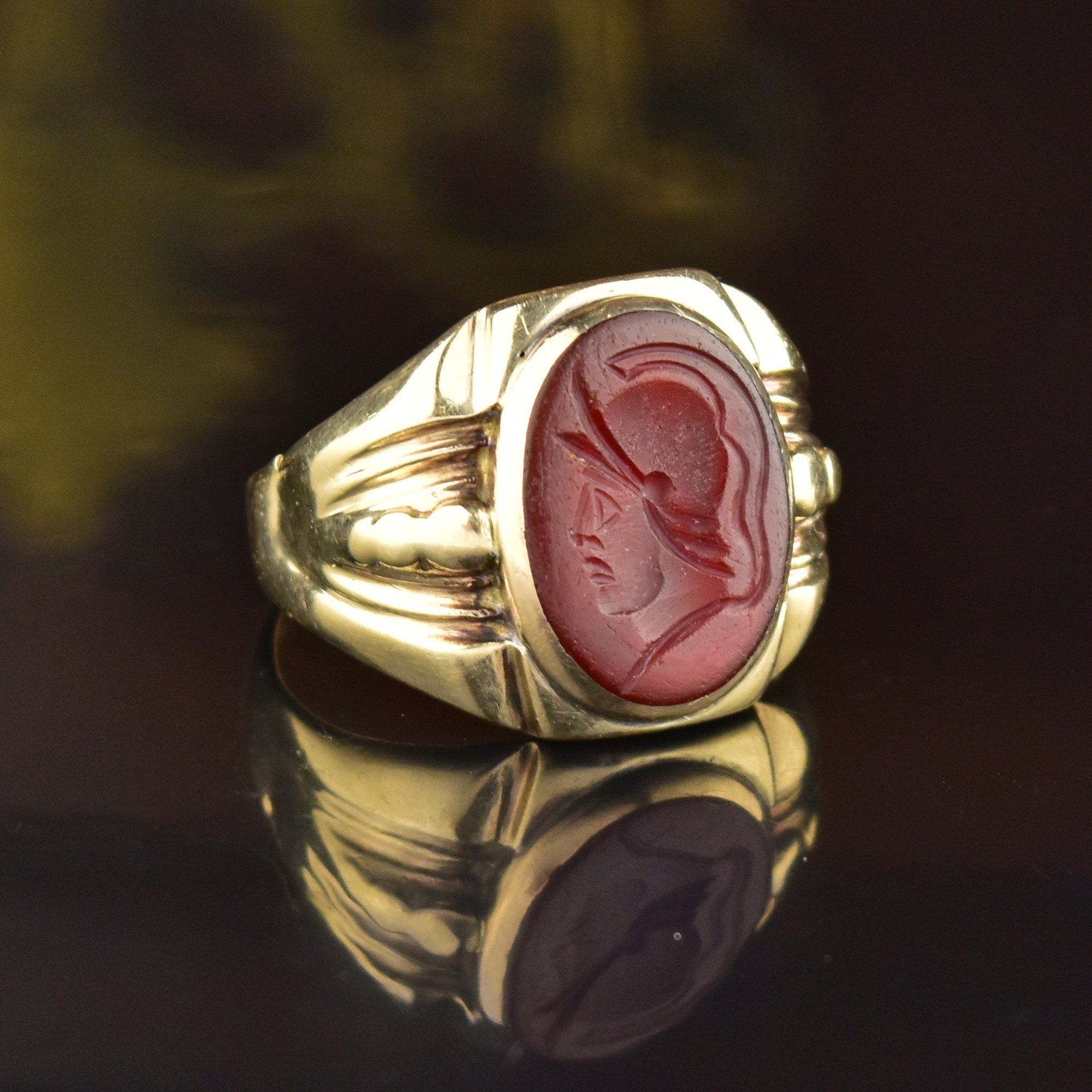 intaglio mens ring