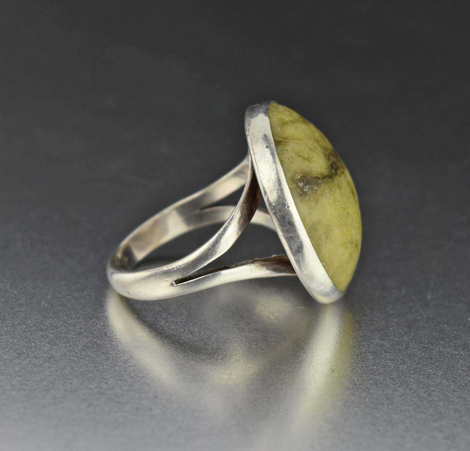 Vintage Sterling Silver Connemara Marble Ring 1960s – Boylerpf