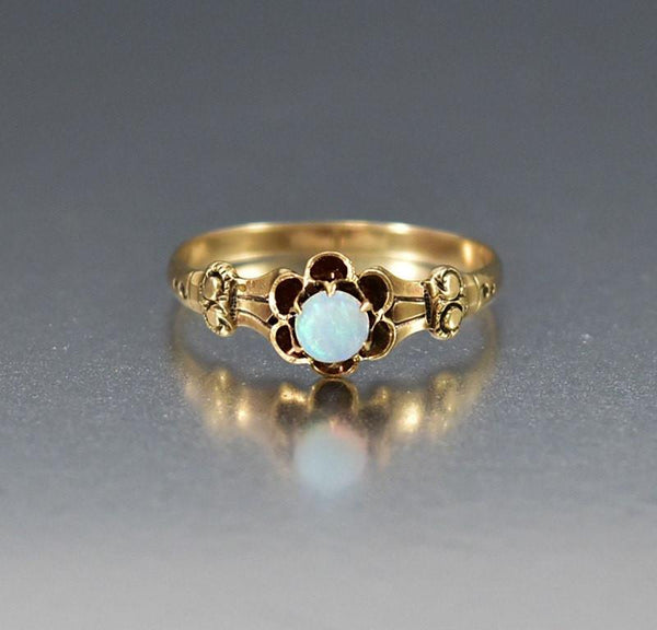 Victorian Antique Gold Opal Engagement Ring – Boylerpf