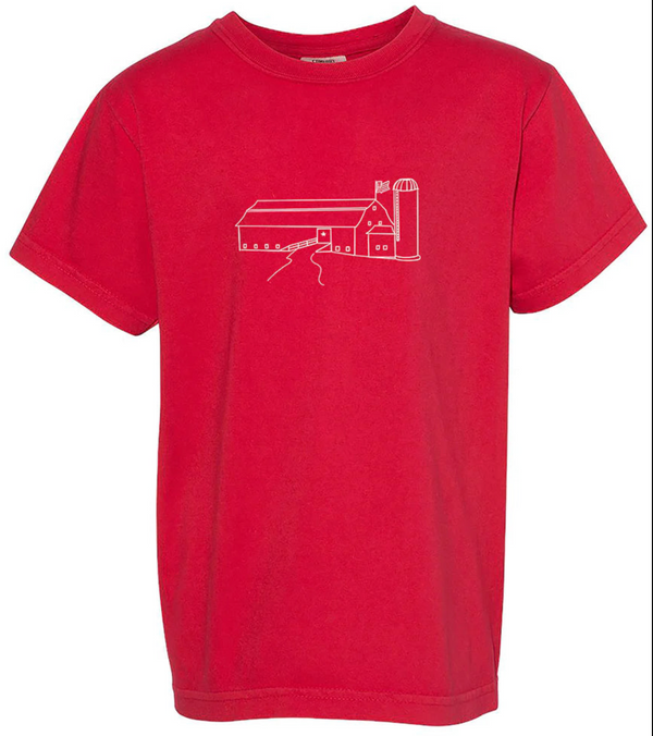 Red Barn T-Shirt - Cow Grass | Barnwood Living