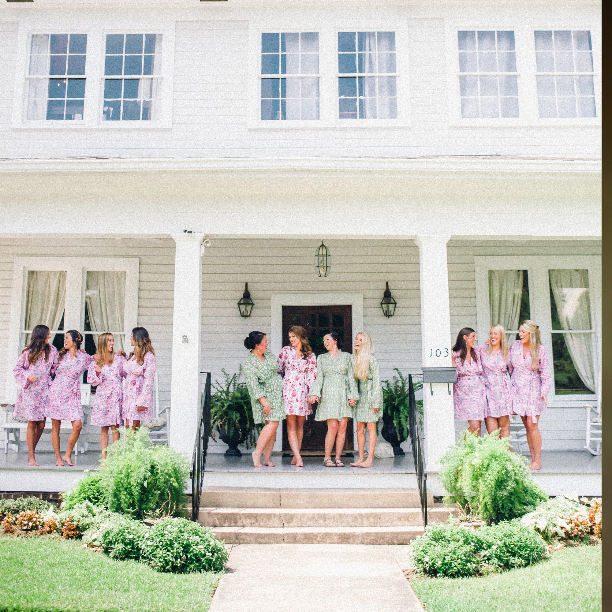 Bridesmaid getting ready robes