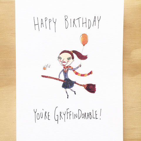 Download Happy Birthday, You're Gryffindorable - Well Drawn