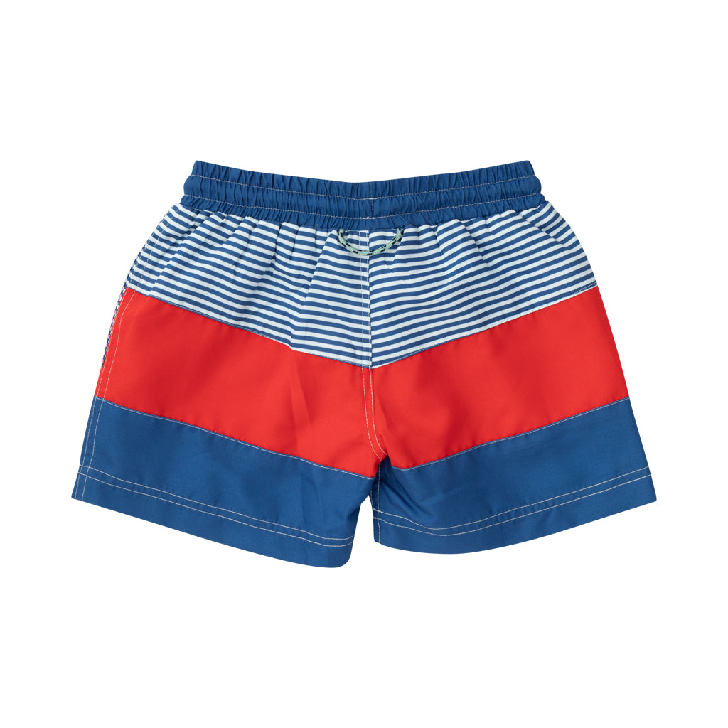 Boys America Stripe Trunk Swim Suit With Liners | PRODOH