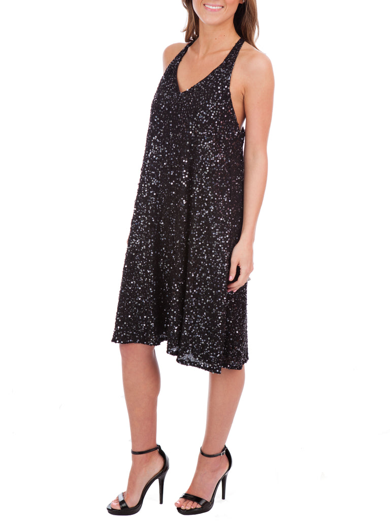 The Mercantile - Eileen Fisher Black Sparkle Dress