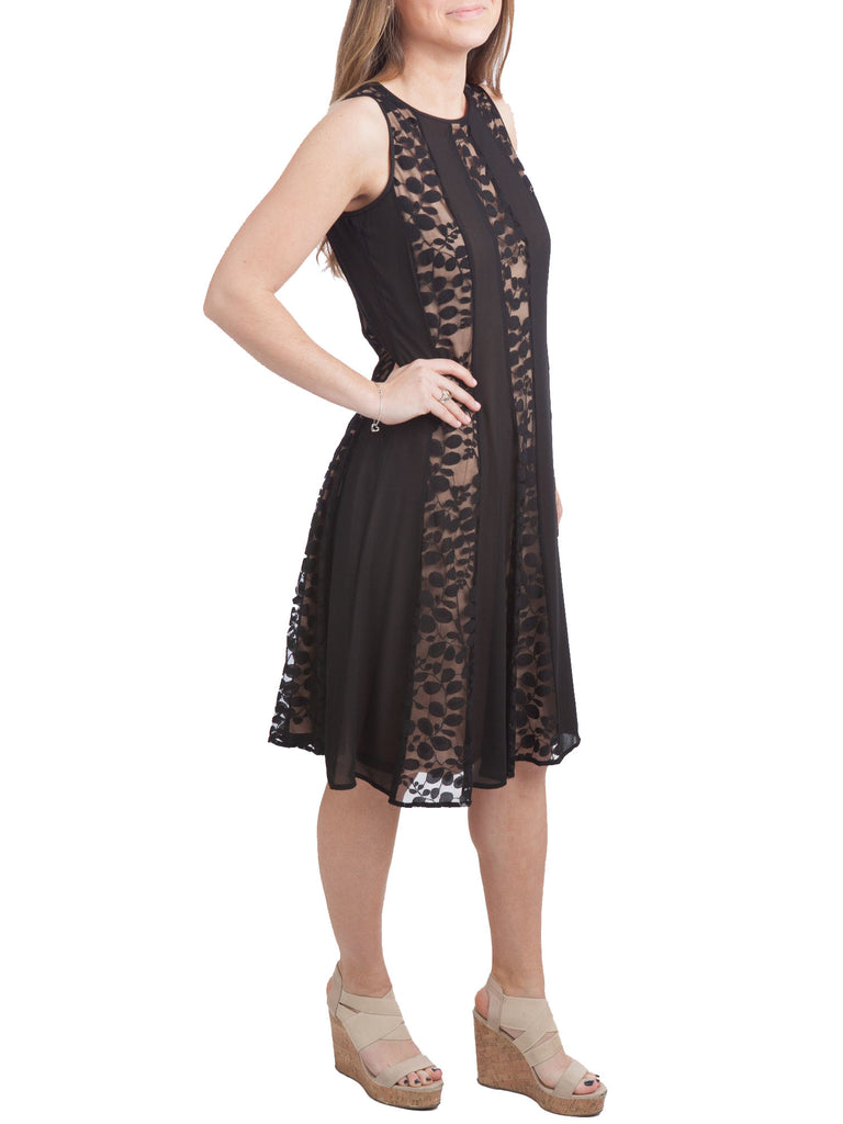 The Mercantile - Nine West Multi Panel Fit & Flare Dress