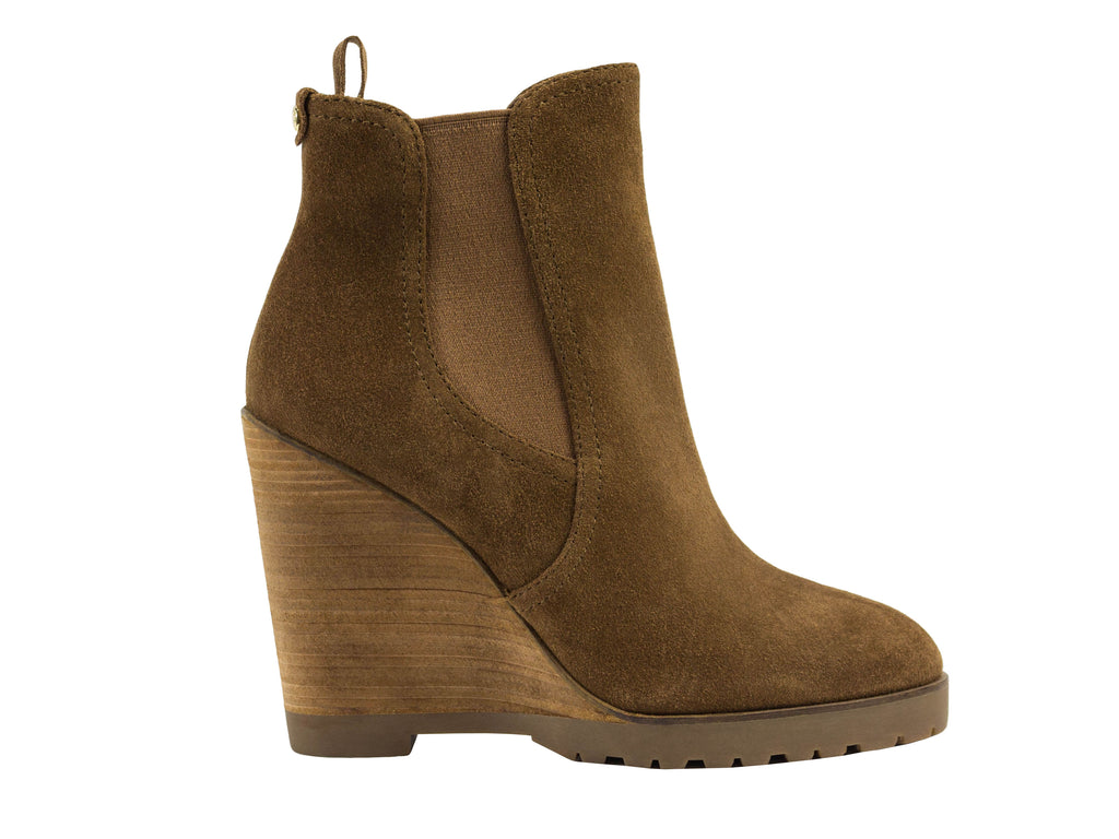 michael kors thea wedge booties