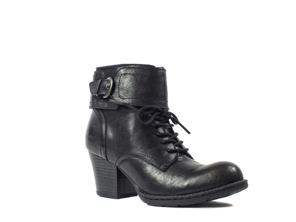 Born Black Leather Maryline Booties
