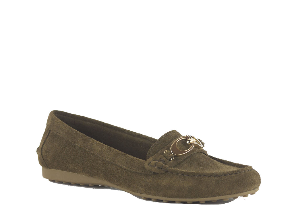 coach suede loafers