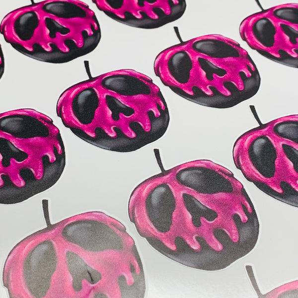 Spooky Candy Apple Stickers