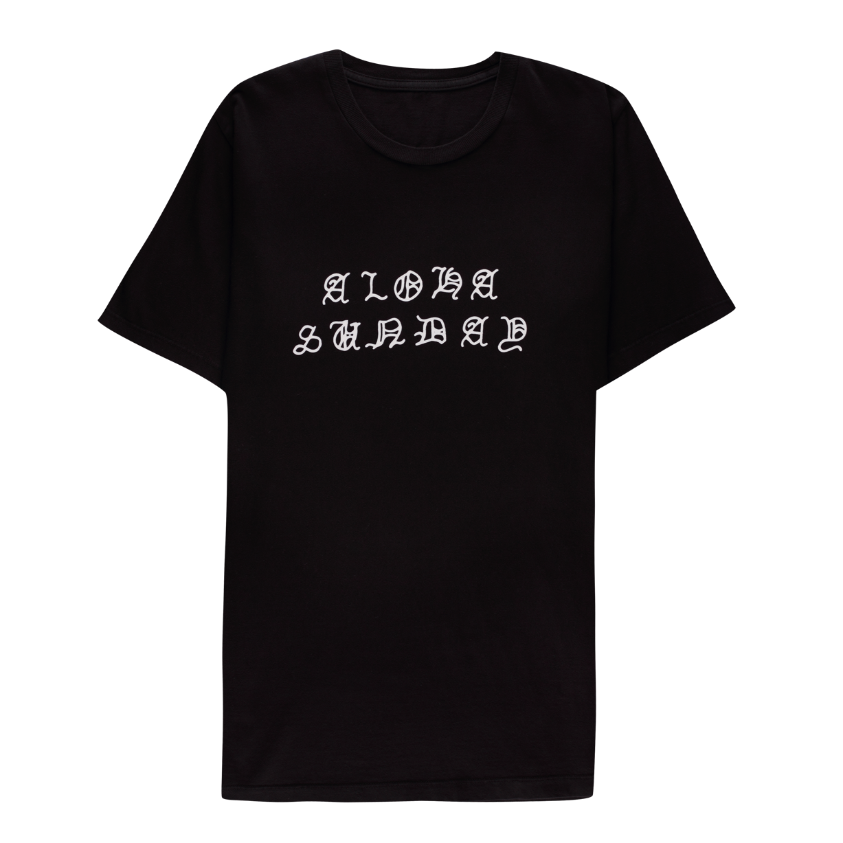 ALOHA SUNDAY OLD ENGLISH T-SHIRT BLACK