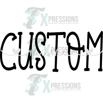 Personalized Name with heart script thru it