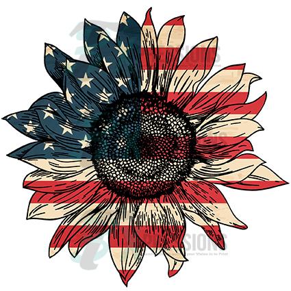 Download Patriotic Sunflower - 3T Xpressions