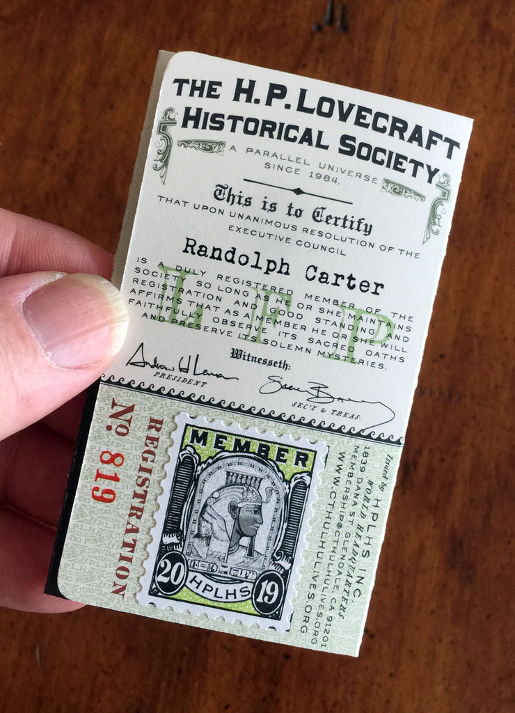 Hp Lovecraft Historical Society Membership The Hplhs Store 2749