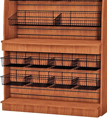 Micro Market Undercounter Merchandiser Cabinet, Arch Sided, Free Standing Style Counter Detail