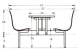 Laminated Plastic Contoured Seating