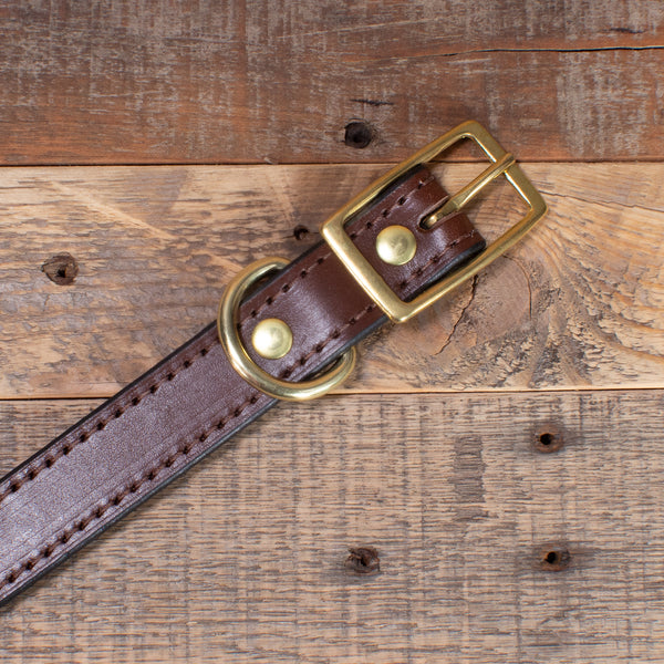 Handmade Brown Leather Dog Collar – Yoder Leather Company