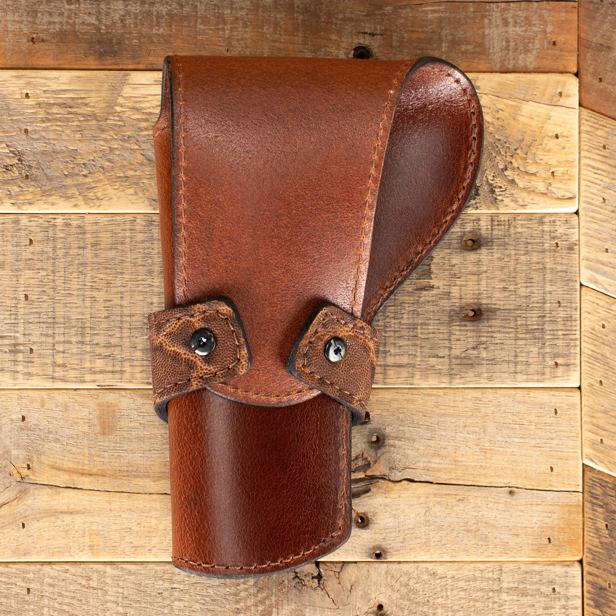 Elephant Banded Rustic Revolver Holster
