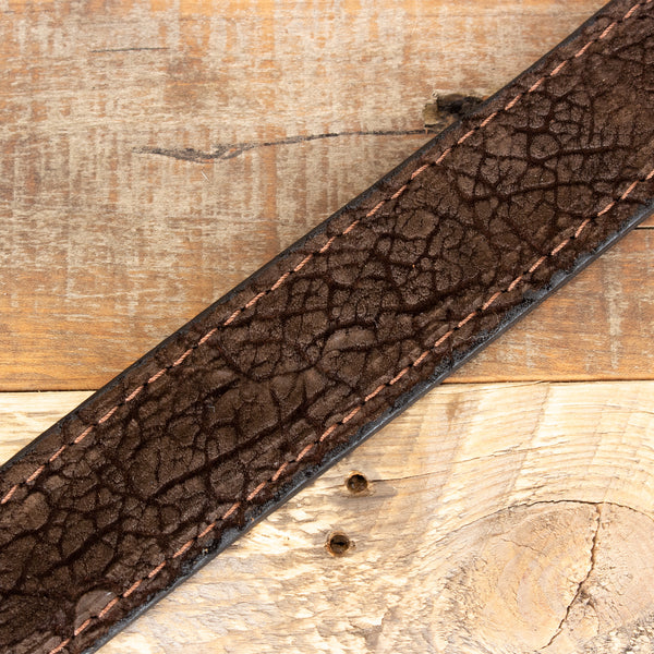 Brown Hippo Leather Belt - Real Hippopotamus – Yoder Leather Company