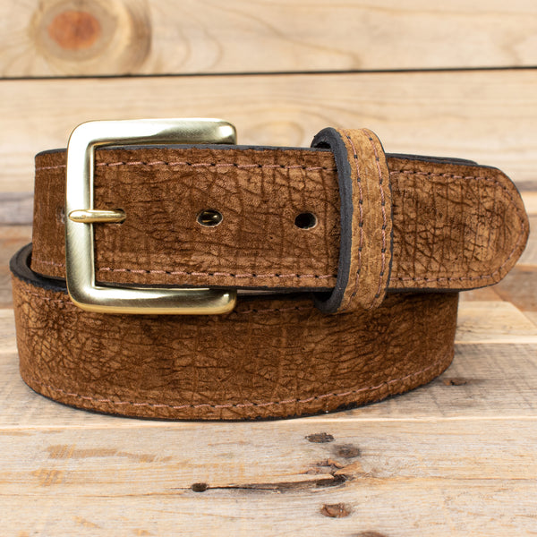 Tan Hippo Leather Belt - Real Hippopotamus – Yoder Leather Company