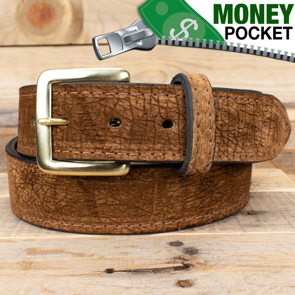Tan Hippo Leather Money Belt – Yoder Leather Company