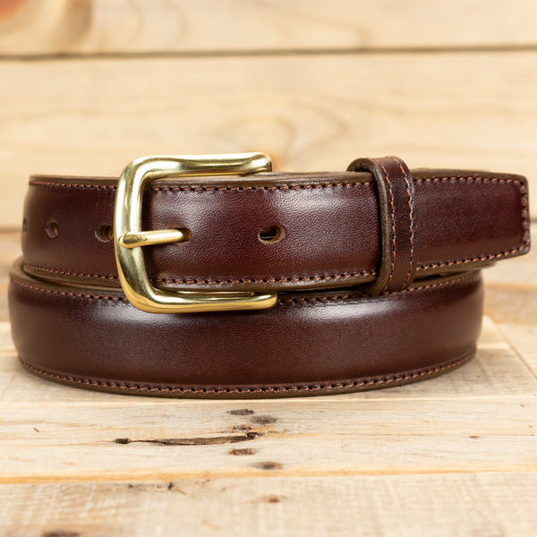 Brown Italian Raised Center Leather Dress Belt – Yoder Leather Company