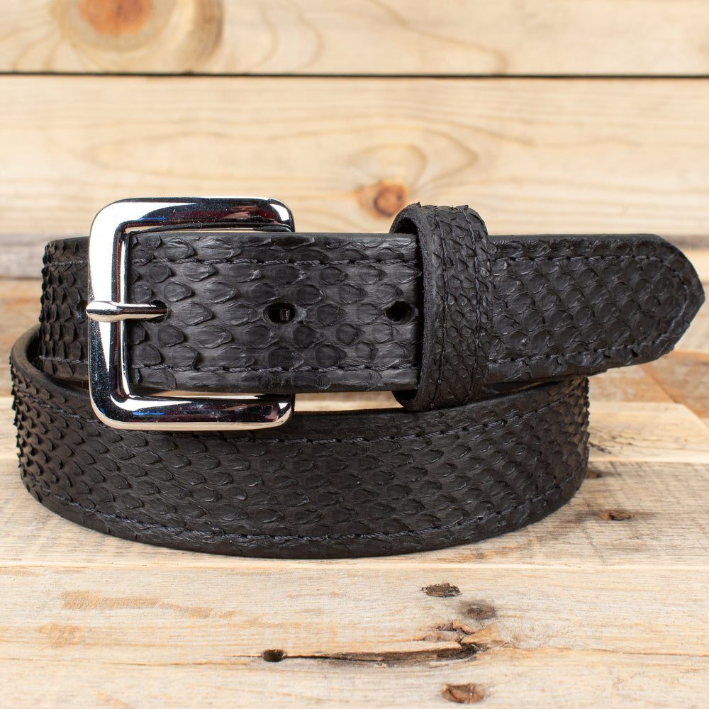 Python Dress Snake Skin Leather Belt – Yoder Leather Company