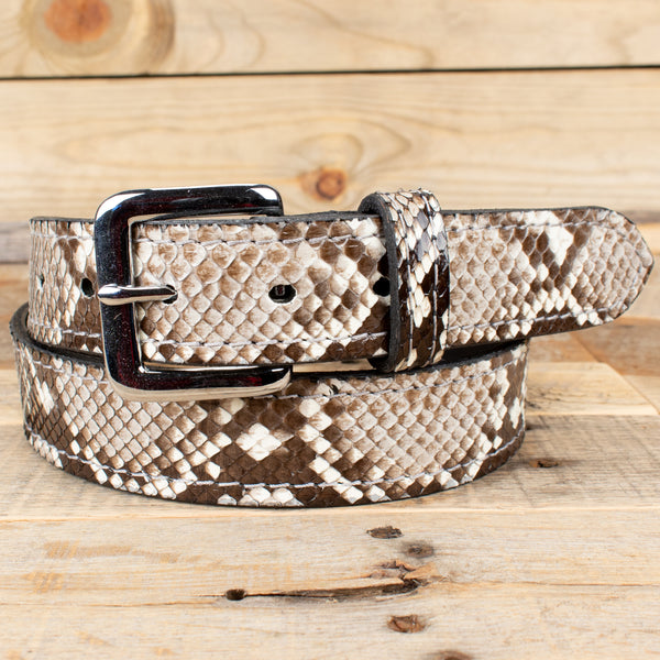 Python Dress Snake Skin Leather Belt – Yoder Leather Company